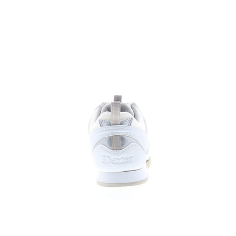 Dexter B4518-2 Mens White Synthetic Lace Up Athletic Bowling Shoes