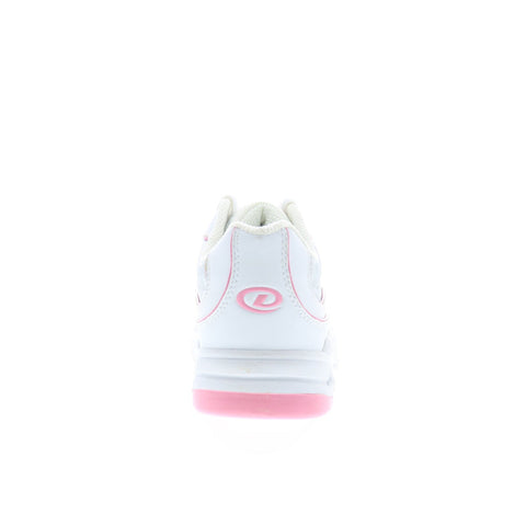 Dexter B4525-7 Womens White Synthetic Lace Up Athletic Bowling Shoes