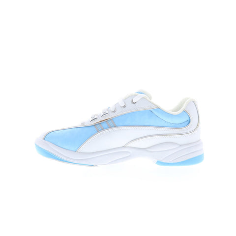 Dexter B4525-8 Womens White Leather Lace Up Athletic Bowling Shoes