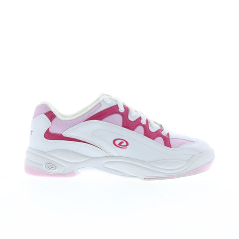 Dexter B4528-7 Womens White Synthetic Lace Up Athletic Bowling Shoes