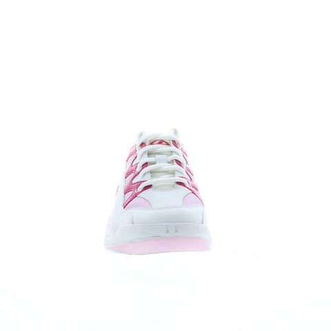 Dexter B4528-7 Womens White Synthetic Lace Up Athletic Bowling Shoes