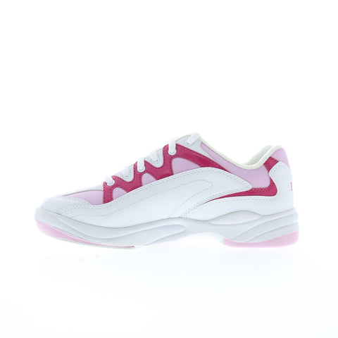 Dexter B4528-7 Womens White Synthetic Lace Up Athletic Bowling Shoes