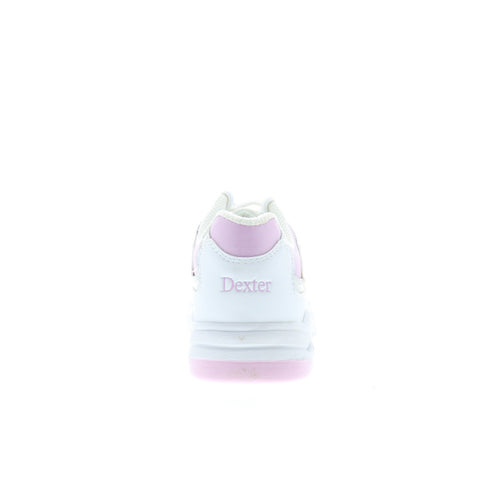 Dexter B4528-9 Womens White Synthetic Lace Up Athletic Bowling Shoes