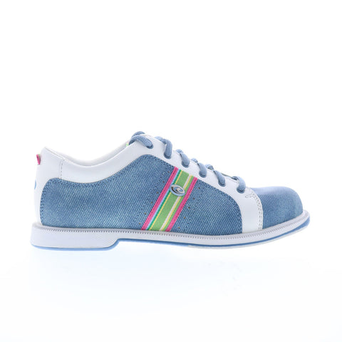 Dexter B4531-8 Womens Blue Synthetic Lace Up Athletic Bowling Shoes