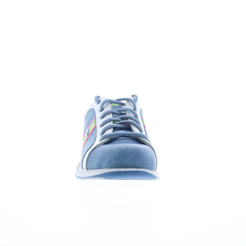 Dexter B4531-8 Womens Blue Synthetic Lace Up Athletic Bowling Shoes