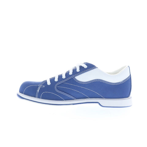 Dexter B4535-8 Womens Blue Suede Lace Up  Athletic Bowling Shoes
