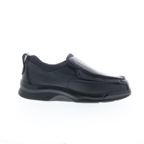 Apex Moc Biomechanical Mens Black Extra Wide Loafers Casual Shoes
