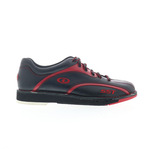 Dexter B774-17 Mens Black Leather Lace Up Athletic Bowling Shoes