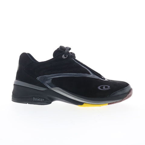 Dexter B776-14 Mens Black Suede Lace Up  Athletic Bowling Shoes