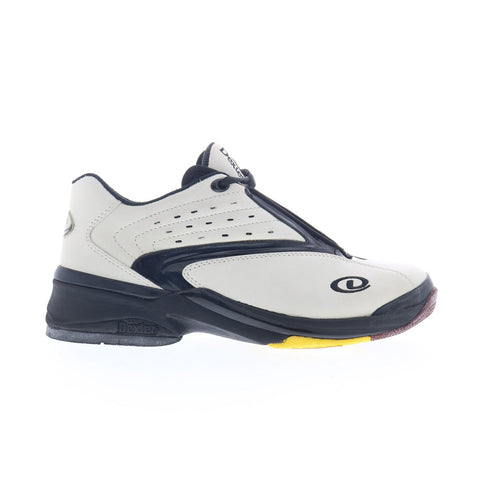Dexter B776-17 Mens White Nubuck Lace Up Athletic Bowling Shoes