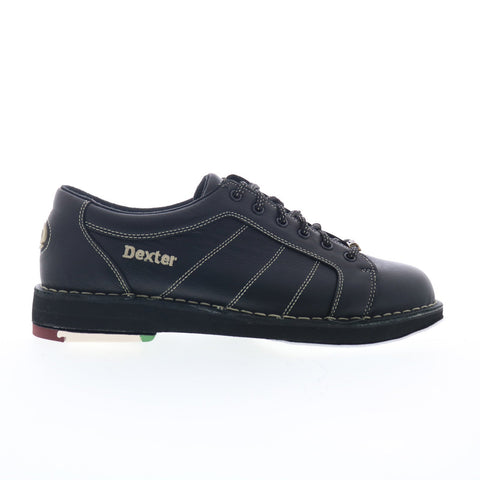 Dexter Magnum B2058-1LH Mens Black Leather Lace Up Athletic Bowling Shoes