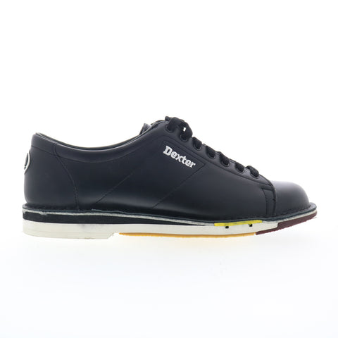 Dexter SST 1 B801-1 Mens Black Leather Lace Up Athletic Bowling Shoes
