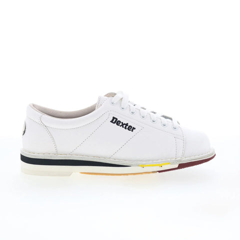 Dexter SST1 B801-9 Mens White Extra Wide Leather Athletic Bowling Shoes