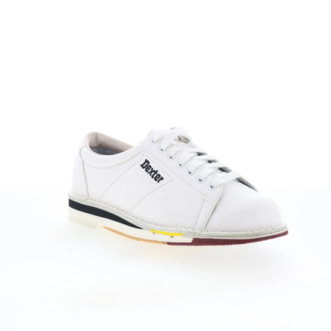 Dexter SST1 B801-9 Mens White Extra Wide Leather Athletic Bowling Shoes