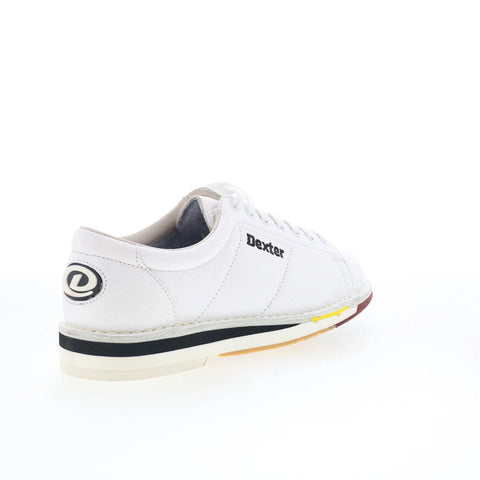 Dexter SST1 B801-9 Mens White Extra Wide Leather Athletic Bowling Shoes