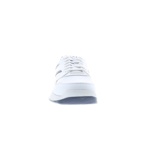 Dexter Dennis II B869-8 Mens White Leather Lace Up Athletic Bowling Shoes