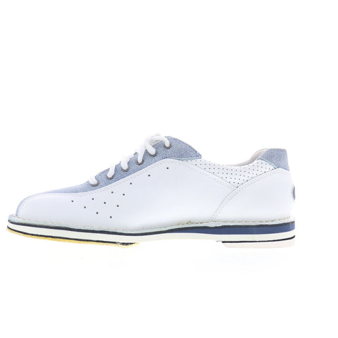 Storm Crackle B970-8LH Mens White Leather Lace Up Athletic Bowling Shoes