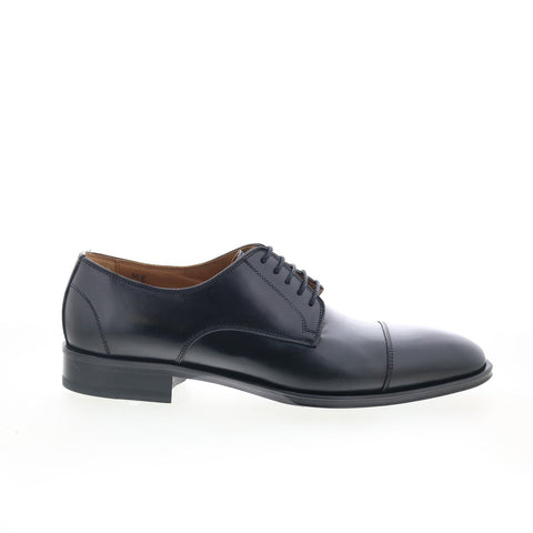 Pastori by Di Bianco BN100 Mens Black Oxfords & Lace Ups Cap Toe Shoes