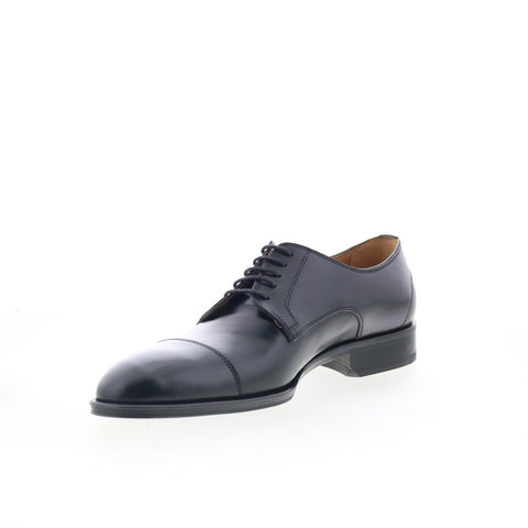 Pastori by Di Bianco BN100 Mens Black Oxfords & Lace Ups Cap Toe Shoes