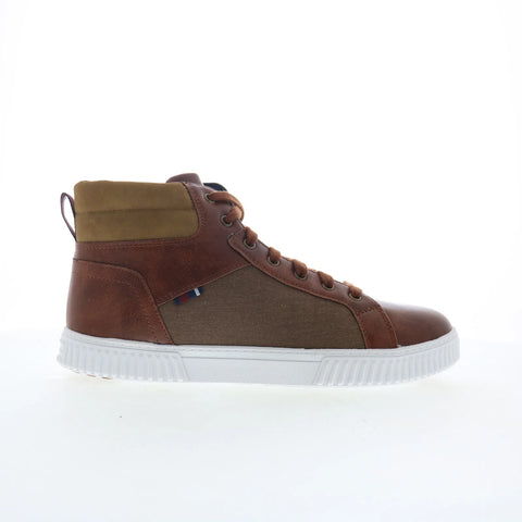 Ben Sherman Markus HI Top BNMF21020-01B1 Mens Brown Lifestyle Sneakers Shoes