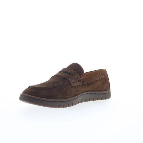 Born Ana BR0080952 Womens Brown Suede Slip On Loafers & Slip Ons Penny Shoes