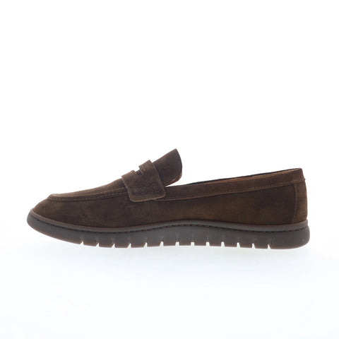 Born Ana BR0080952 Womens Brown Suede Slip On Loafers & Slip Ons Penny Shoes