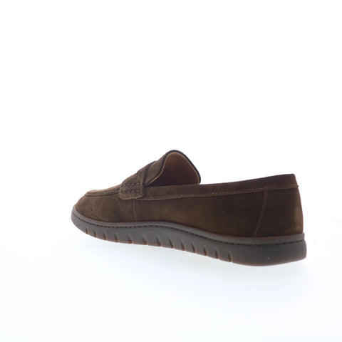 Born Ana BR0080952 Womens Brown Suede Slip On Loafers & Slip Ons Penny Shoes