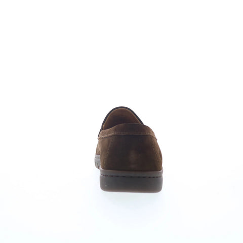 Born Ana BR0080952 Womens Brown Suede Slip On Loafers & Slip Ons Penny Shoes