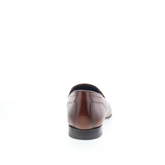 Di Bianco Bari Mens Brown Leather Slip On Loafers & Slip Ons  display picture 1