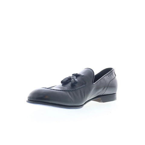 Di Bianco Bari Mens Blue Leather Slip On Loafers & Slip Ons Casual Shoes