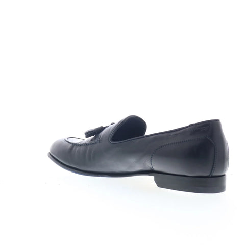 Di Bianco Bari Mens Blue Leather Slip On Loafers & Slip Ons Casual Shoes