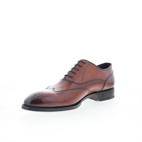 Di Bianco Barletta Deco Mens Brown Oxfords & Lace Ups Wingtip & Brogue Shoes