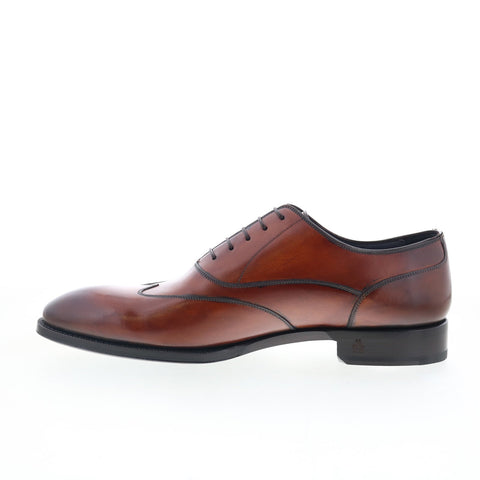 Di Bianco Barletta Deco Mens Brown Oxfords & Lace Ups Wingtip & Brogue Shoes