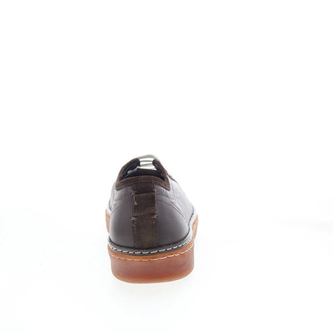 Di Bianco Bella Mens Brown Leather Lace Up Lifestyle Sneakers Shoes