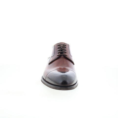 Di Bianco Bergamo Mens Brown Leather Oxfords & Lace Ups Cap Toe Shoes