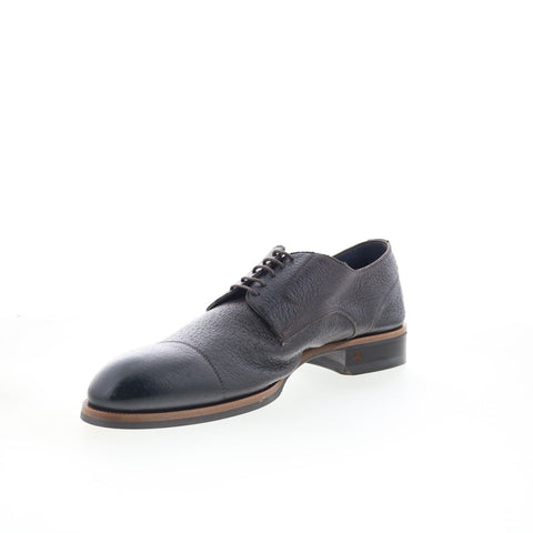 Di Bianco Bergamo Mens Brown Leather Oxfords & Lace Ups Cap Toe Shoes