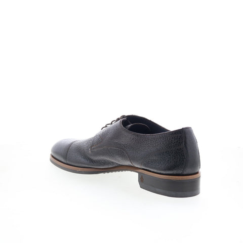 Di Bianco Bergamo Mens Brown Leather Oxfords & Lace Ups Cap Toe Shoes
