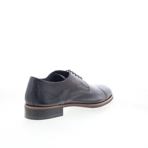 Di Bianco Bergamo Mens Brown Leather Oxfords & Lace Ups Cap Toe Shoes