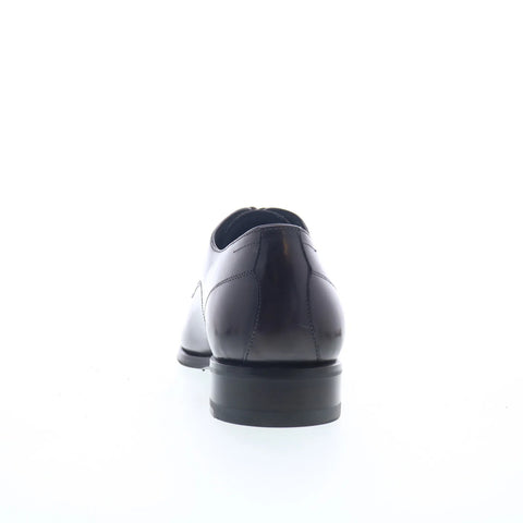 Di Bianco Bergamo Mens Black Leather Oxfords & Lace Ups Cap Toe Shoes