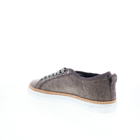 Di Bianco Biella Mens Gray Canvas Lace Up Lifestyle Sneakers Shoes