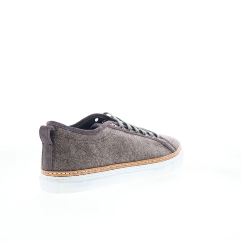 Di Bianco Biella Mens Gray Canvas Lace Up Lifestyle Sneakers Shoes