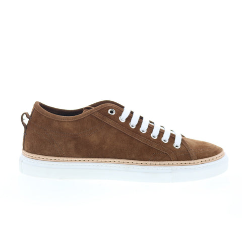Di Bianco Biella Mens Brown Suede Lace Up Lifestyle Sneakers Shoes