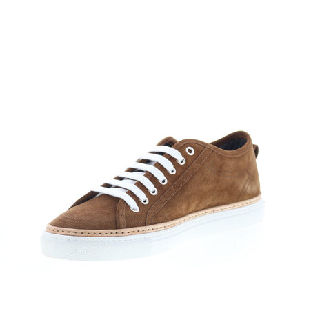 Di Bianco Biella Mens Brown Suede Lace Up Lifestyle Sneakers Shoes
