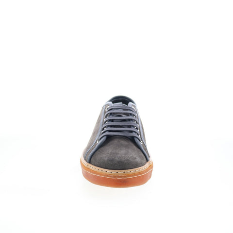 Di Bianco Biella Mens Gray Suede Lace Up Lifestyle Sneakers Shoes