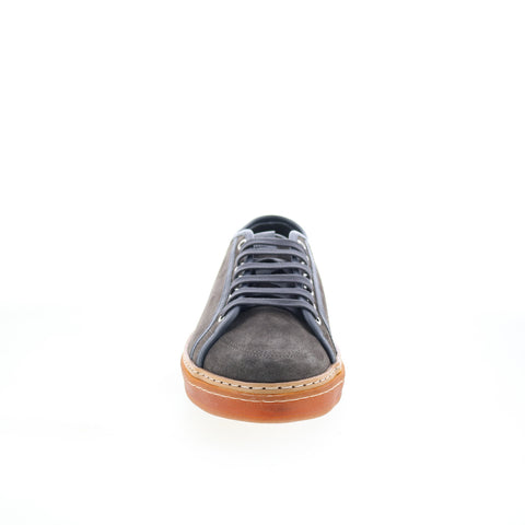 Di Bianco Biella Mens Gray Suede Lace Up Lifestyle Sneakers Shoes