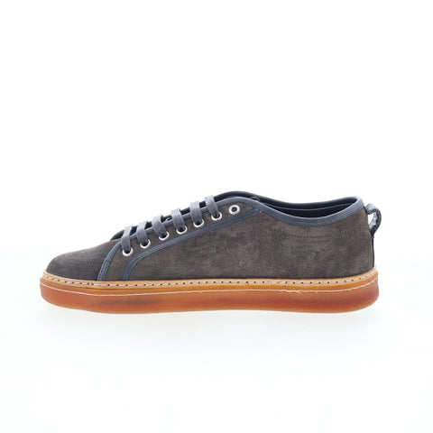 Di Bianco Biella Mens Gray Suede Lace Up Lifestyle Sneakers Shoes