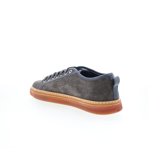 Di Bianco Biella Mens Gray Suede Lace Up Lifestyle Sneakers Shoes