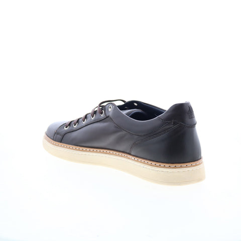 Di Bianco Binetto Mens Brown Leather Lace Up Lifestyle Sneakers Shoes