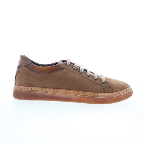 Di Bianco Binetto Cassat Mens Brown Leather Lace Up Lifestyle Sneakers Shoes