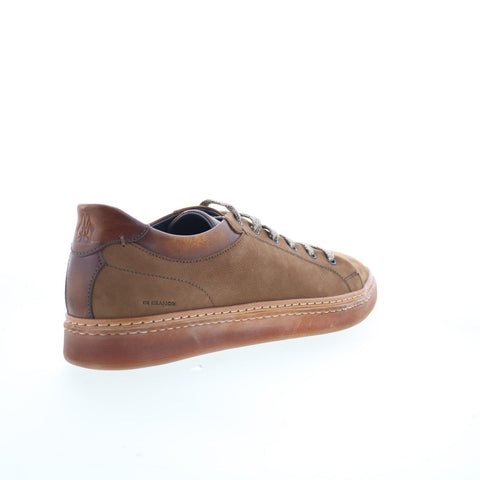 Di Bianco Binetto Cassat Mens Brown Leather Lace Up Lifestyle Sneakers Shoes